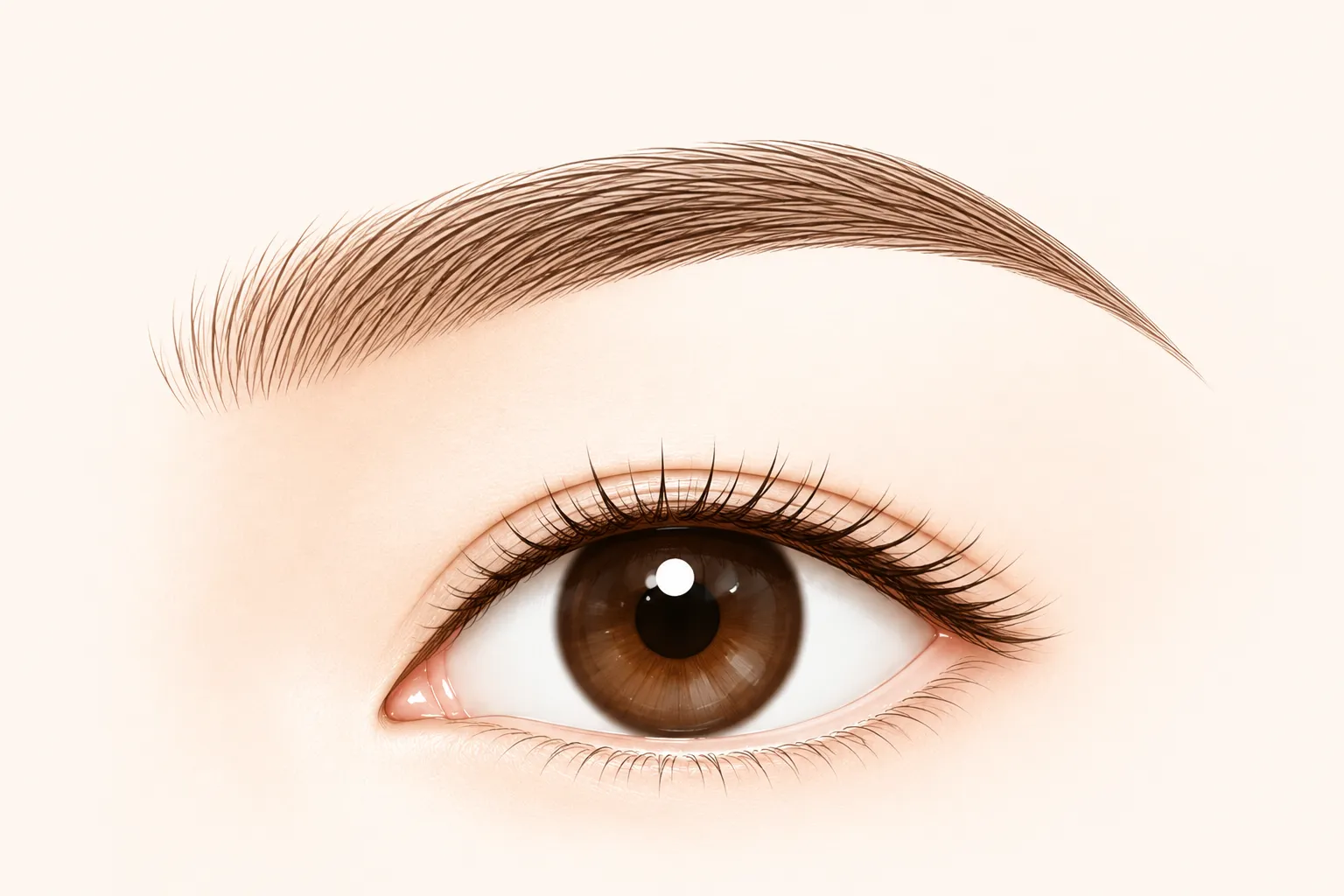 アーチ眉